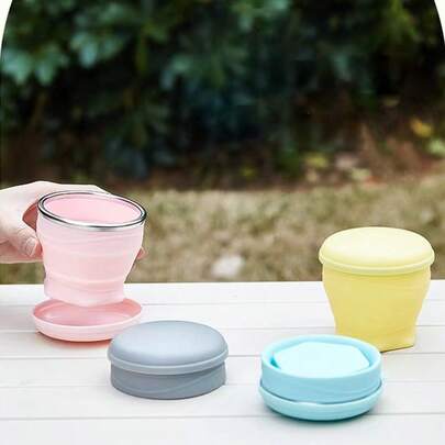 Portable Outdoor Travel Cutlery Set, Silicone Foldable Bowl And Cup, Compact Travel And Business Dining Essential