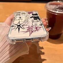 Funda de teléfono Y2K con diseño de gato de dibujos animados simple, compatible con iPhone 17, 17 AIR, 17 PRO, 17 PRO MAX, 11, 11 PRO, 11 PRO MAX, 12, 12 MINI, 12 PRO, 12 PRO MAX, 13, 13 MINI, 13 PRO, 13 PRO MAX, 14, 14 PLUS, 14 PRO, 14 PRO MAX, 15, 15 PLUS, 15 PRO, 15 PRO MAX, 16, 16E, 16 PLUS, 16 PRO, 16 PRO MAX, X, XR, XS MAX,  A54, A55, S22, S23, teléfonos móviles, bolsos, accesorios para móviles, fundas para teléfonos, decoración de habitaciones, accesorios, fundas transparentes para teléfonos, verano, correas para teléfonos, fundas para teléfonos de hombre - Estilo (1 pieza) - Ver 5