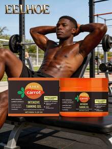 OUHOE Carrot Intensive Tanning Gel - Naturall Glow Skin Color Moisturizing & Nourishing Even Tanning And Provides Wheat & Radiant Skin Suitable For Beach Sunbathing Outdoor Care Products - Bronze - View 5