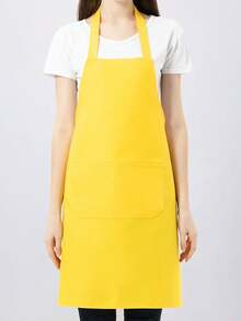 Polyester Adjustable Neck Apron With 2 Large Pockets - Neutral Colors, Ideal For Cooking, Baking, Grilling, Christmas Crafts, Machine Washable, Baking Apron | Adjustable Apron | Polyester Apron - Multicolor - View 10