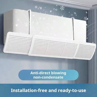 SOKANY 1个空调挡风板，可伸缩空调气流阻挡器。通用悬挂式设计，无需安装，防止气流直吹，高效挡风，使用方便，采用耐用ABS材料。适用于家庭、卧室、宿舍和办公室。