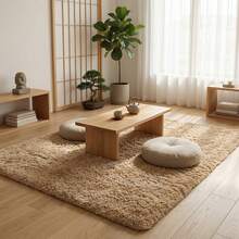 Black, Ultra-Soft, Fluffy Shaggy Rug – Cozy Rug For Bedroom, Living Room Or Children's Room, Non-Slip, Modern Accent In Chic Colors - 駝色 - 查看 3