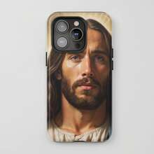 Funda Protectora para iPhone con Tema Religioso de Jesucristo para Todas las Series, Multicolor, para iPhone 11 a 17 - 1 unidad - Ver 2