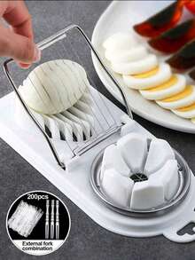1 cái/Dụng cụ cắt trứng đa năng với 2 chế độ cắt - Cắt lát và cắt múi cau trứng luộc, dây thép không gỉ, hoàn hảo cho salad, bữa sáng và chuẩn bị bữa ăn. - Nhiều màu - Xem 4