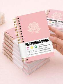 1pc Small Password Notebook With Independent Index Tabs, 4"X5.5" Minimalist Password Logbook, Includes Website And Login Password Recording, Home And Office Supplies, Back To School Stationery - Multicolor - View 10