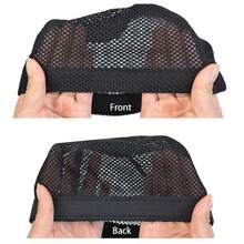 Bộ mũ đan màu đen, bao gồm 2 mũ móc, 6 kẹp vải và 1 hộp kim chỉ để làm tóc giả. - Xem 4
