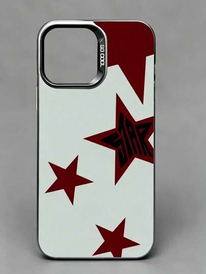 Ốp bảo vệ ống kính 3 trong 1 IMD Silver với thiết kế đường kẻ đen thời trang, phù hợp với Apple 17, 16, 15, 14, 13, 12, 11 Pro Max, X, XR, XS Max, 8, 7 Plus, với mặt lưng mờ chống sốc.