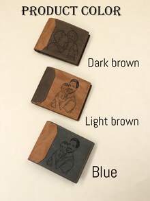 Dompet Foto Kustom, Dompet Pria yang Dipersonalisasi dengan Gaya Vintage Minimalis, Kenang-kenangan Foto Kustom untuk Hadiah Hari Ayah, Dompet Lipat yang Dapat Disesuaikan untuk Suami, Ayah, Hadiah Ulang Tahun, Hadiah Harian yang Bermakna untuk Ulang Tahun dan Acara Spesial - Gading - View 3