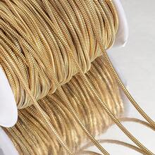 2m Stainless Steel Snake Bone Chain, Gold Round Snake Chain For Necklace, Bracelet, Jewelry DIY - Chain - View 2