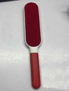 1支可重复使用的手动双面宠物除毛刷，适用于衣物、床上用品、沙发、家具、地毯，配有防静电塑料手柄，无需用电，宠物梳理清洁刷。 - A - 查看 8