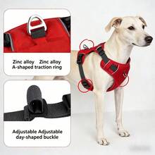 (2 CÁI) Bộ dây đeo và dây xích phản quang an toàn cho chó, áo vest cho thú cưng mềm mại, thoáng khí, không gây nghẹt thở, dây đeo có thể điều chỉnh với vòng chữ D kép dành cho chó nhỏ, vừa và lớn, dụng cụ dắt chó đi dạo ban đêm. - Nhiều màu - Xem 8