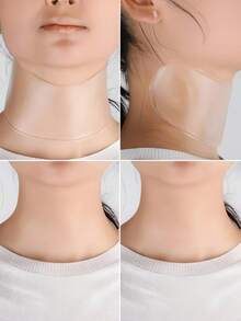 1pc Reusable Silicone Smooth Neck Care Patch - Multicolor - View 3