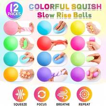 Multi-Pack - Colorful Creative Stress-Relief Dough Balls - A Variety Of Colors Spark Imaginative Play; Squeezing Them Effectively Relieves Stress And Soothes Tension - 彩色 - 查看 5