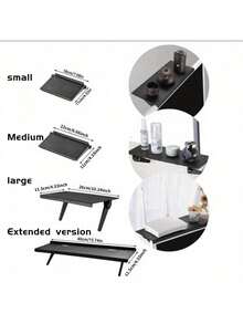 1 Pc/Integrated Adjustable TV Set-Top Box Holder - Cable Management Box, Multifunctional Display Mount For Wall-Mounted TV With Media Box/Router Storage - High-Strength ABS Matte Surface, 2026 Cord Management Solution, New Year Home Office Upgrade, Valentine's Tech Gift, Space Saving TV Accessory - View 1