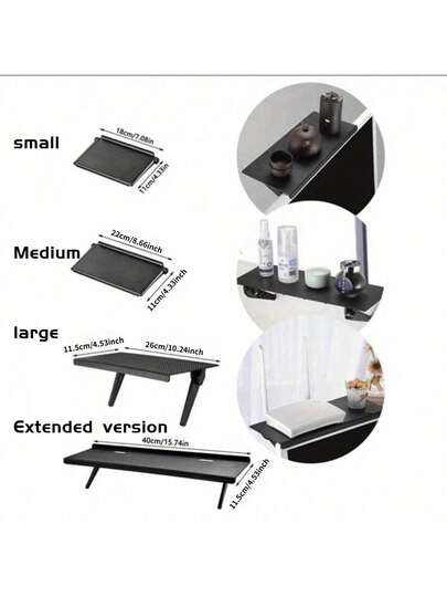 1 件装/集成式可调节电视机顶盒支架 - 线缆管理盒，多功能壁挂式电视显示器支架，带媒体盒/路由器收纳功能 - 高强度 ABS 磨砂表面，2026 线缆管理解决方案，新年家庭办公室升级，情人节科技礼物，节省空间的电视配件