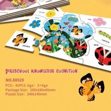 Children's Jigsaw Puzzles - Themed Cognitive Puzzles, Preschool Matching Puzzles, Kindergarten Knowledge Puzzles (Flowers, Insects, Classroom Theme), Toddler Concentration Training Puzzles, Educational Toys For 3+ Years Old, Baby Early Education Gift Set, Montessori Life Cognition Puzzles, Baby Cognitive Enlightenment Educational Toys - Multicolor - View 12