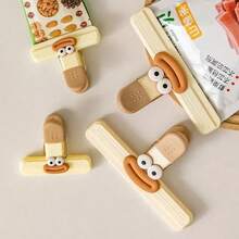 Creative Face Bag Sealing Clip Food Snack Clip Kitchen Tools Decorative Small Clip Refrigerator Plastic Food Bag Storage - Multicolor - View 1