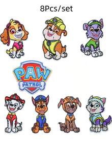 1/4/8 قطع رقعة مطرزة Paw Patrol درع الكلب للحقائب والملابس وديكورات الحفلات - رسوم متحركة - مشاهدة 26