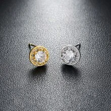 1 Đôi bông tai tròn đính đá Cubic Zirconia sang trọng, tối giản, phù hợp để đeo hàng ngày, dự tiệc và làm quà tặng kỷ niệm. - Nhiều màu - Xem 6