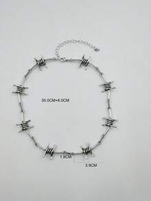 做旧荆棘项链，朋克哥特小众设计 Y2K - 項鍊 - 查看 3
