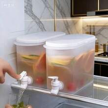 Large Capacity Cold Water Pitcher, Iced Tea Pot, Household Summer Fridge Ice Water Dispenser - Clear - View 4