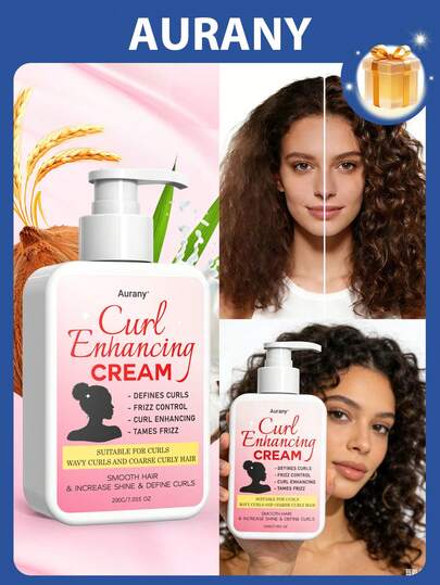AURANY Kem dưỡng tóc xoăn 200g - Tăng cường và dưỡng ẩm cho tóc xoăn, dầu xả tạo kiểu nuôi dưỡng phù hợp với mọi loại tóc, dùng được cho cả nam và nữ.