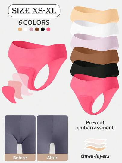 6 piezas Bragas funcionales de unicolor sin costuras para mujeres, ropa interior antideslizante, tanga de alto rendimiento, bragas invisibles para yoga, ropa interior cómoda, sujetadores para yoga livianos y transpirables, regalo de San Valentín o cumpleaños