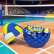 3D Printed Cute Volleyball Dragon + Dragon Egg Set Model, Plastic Figurine Desktop Decor Sculpture, Holiday Gift - Multicolor - View 11