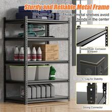 Garage Shelving Heavy Duty Storage Shelves 4/ 5 Tier Adjustable Metal Shelves - As Pic - View 4