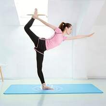 Yoga Mat - A Durable And Professional Mat Suitable For Both Men And Women, An Ideal Choice For Home Exercise. This Non-Slip Pilates Mat Has Shock-Absorbing Effects And Is Easy To Carry, Making It An Essential Tool For Yoga, Stretching, Home Fitness, Core Training, And Floor Exercises. - Multicolor - View 5