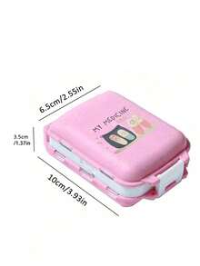 8-Slot Portable Multi-Layer Pill Box, Waterproof Travel Medicine Storage Case With "Medicine Bag" Label, Reusable Medication Organizer Suitable For Men & Women, Daily Pill Planner, Travel Medical Kit, Household & Dorm Essential, For Vitamins & Supplements, Outdoor, Office, Back To School - Multicolor - View 11