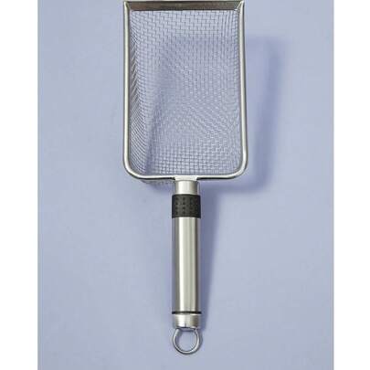 1 Bộ Xẻng Xẻng Dọn Cát Cho Mèo | Thiết kế xẻng sâu với lỗ nhỏ, tay cầm chống trượt, chống gỉ và bền, có thể treo, có móc, dụng cụ vệ sinh thú cưng dễ dàng, thích hợp cho cát vệ sinh vón cục Bentonite, loại bỏ phân hiệu quả từ nhiều loại cát vệ sinh khác nhau.