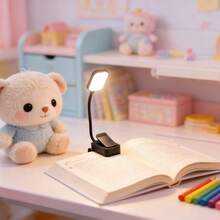 1 buah Lampu Baca Jepit Isi Ulang 8 LED, Lampu Jepit Ringan Cocok untuk Pecinta Buku, Lampu Baca Perawatan Mata untuk Tempat Tidur, Lampu Jepit yang Dapat Diatur dengan 3 Suhu Warna, Ringan, Hadiah Sempurna untuk Pecinta Buku, Lampu Baca Jepit Mini Ringan - Lampu penjepit buku vertikal - View 4