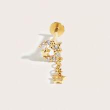 1pc Fashionable Delicate Moon & Star Pendant, Suitable For Women's Daily Wear - Moon - View 6