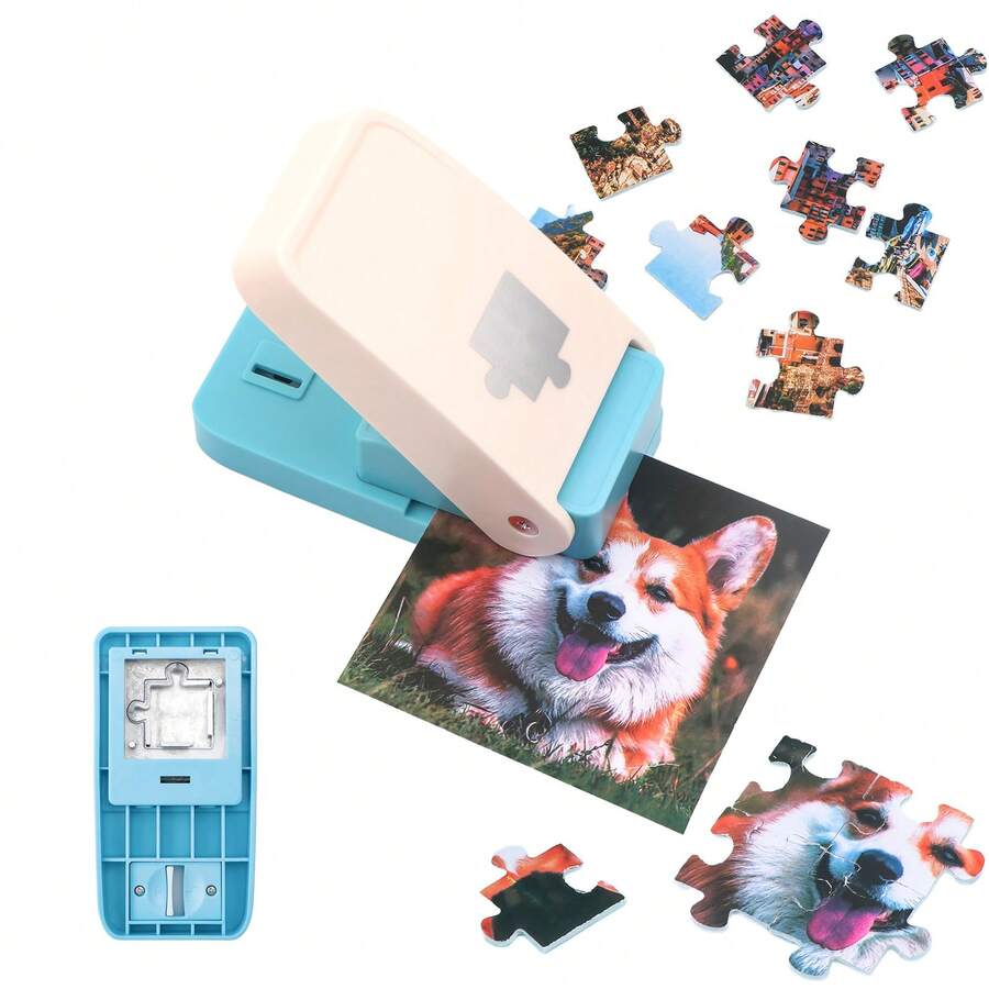 Perce-puzzle 1 pouce | Machine à perforer les puzzles portable | Coupe-puzzle en carton | Puzzle personnalisé à partir de photos | Outil d'artisanat fait main pour image personnalisée