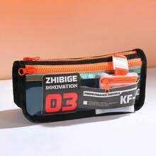 Hộp đựng bút nhiều ngăn dung tích lớn kiểu Cyberpunk, thích hợp cho trường học và văn phòng, quà tặng văn phòng phẩm thời trang, đồ dùng học tập và văn phòng. - A - Xem 12