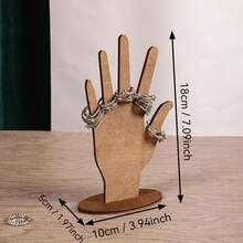 Creative Hand-Shaped Ring Display Stand, Showcase/Counter Display Rack, Live Streaming Photography Prop - Multicolor - View 3