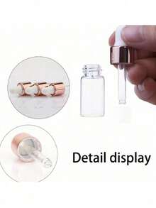 Essential Oil Glass Dropper Empty Bottle - Frosted Surface Sample Dispensing Bottle; Equipped With Glass Dropper, Suitable For Various Essential Oil Dropper Bottles, Perfumes, Aromatherapy And Cosmetic Dispensing Containers. - Multicolor - View 5