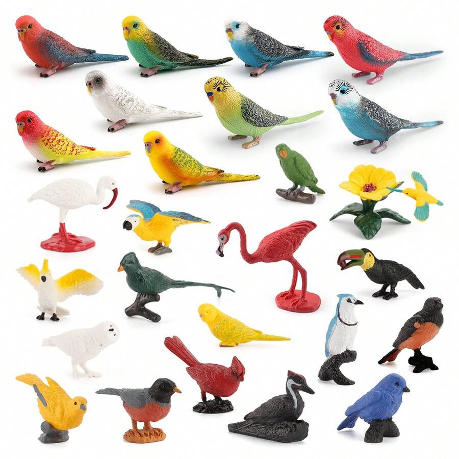 1 pieza Juguete modelo de pájaro loro de simulación - Multicolor - Ver 1