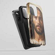 Funda Protectora para iPhone con Tema Religioso de Jesucristo para Todas las Series, Multicolor, para iPhone 11 a 17 - 1 unidad - Ver 3