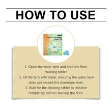 Floor Cleaning Tablets - Ceramic Tile & Hardwood Floor Cleaner, Removes Stains & Odors, Leaves A Clean & Shiny Finish, Deep Cleaning Effervescent Tablets For Various Floor Surfaces, Convenient Design - 固體 - 查看 9