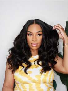 Y WIGS Miracle Knots Human Crochet Hair 150 Strands 14-20 Inch Natural Color Body Wave Pre-Separated 100% Remy Human Hair Lightweight, Durable Feather Crochet Hair For Soccer Games, Sports, Christmas, Daily And Holiday - Natural Black - View 10
