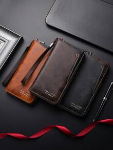 Ví nam, ví thời trang cỡ lớn, nhiều ngăn đựng thẻ, ví đựng điện thoại và tiền xu. - Nhiều màu - Xem 3