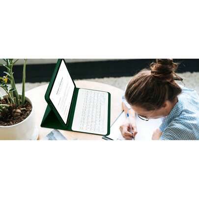 TenYide 适用于 iPad 5/6/7/8/9/10 代、Pro 11/Pro 13、Air 1/2/3/4/5/6/13 的键盘保护套，也适用于 Galaxy Tab 系列、华为 MatePad 系列、荣耀 Pad 系列、小米 Pad 系列和联想 Tab 系列。这款键盘保护套包含一个可拆卸的无线键盘、电池和保护盖，具有防摔、防震和防尘功能。产品包含一个无线蓝牙键盘和一个平板电脑保护套，但不包含电容式触控笔。