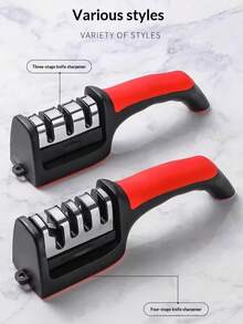 Dụng cụ mài dao nhà bếp đa năng chống trượt, đá mài nhanh ba phần và bốn phần, vật dụng thiết yếu cho nhà bếp, dễ dàng mài sắc mọi loại dao. - Nhiều màu - Xem 6