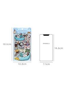 6pcs Cute Lifestyle Theme Stickers, Casual Girl Daily Moment Stickers For Scrapbooking, Diary, Card Making - MHSJC - View 11