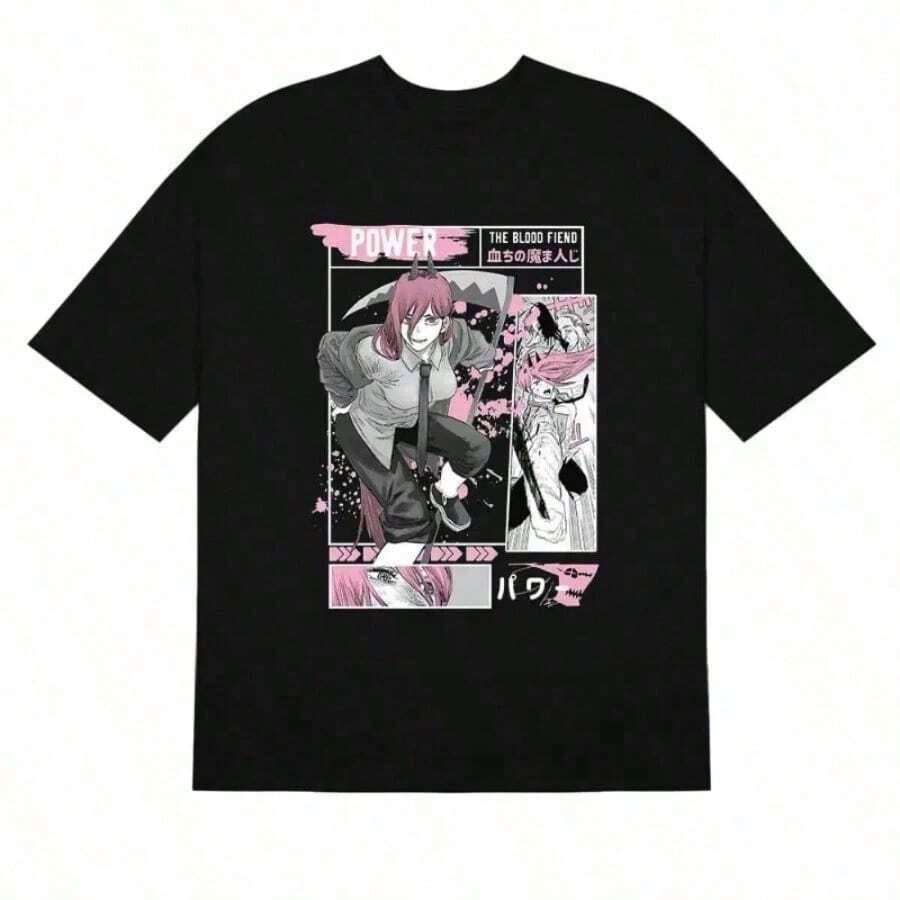New Summer Collection 2026 Maomao Vintage Anime Shirt The Apothecary Diaries Uni Tee, Anime Fan Gift Free Shipping Within 24 Hours Free Shipping Within 24 Hours - 黑色 2 - 查看 1
