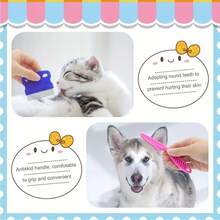 9件套高级兔毛护理套装，包含去毛刷、指甲钳和宠物梳——让您的兔子快乐健康 - 彩色 - 查看 4