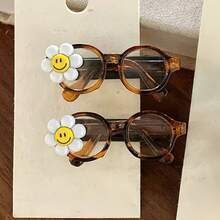 Two Women's  Face Glasses Design Hair Clips - 2026 New Style, Anti-Slip Side Eyebrow Clips, Transparent Frame With Fun Face Glasses Design, Multifunctional Suitable For Casual And Formal Attire, Comfortable And Durable Hair Clips, Small And Exquisite - Nhiều màu - Xem 11