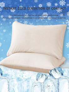 1/2pcs Cooling Textured Pillowcase Set - Includes 1 Or 2 Pillowcases (No Insert), Reversible, Cute Fresh Cottage Style, Lightweight & Breathable, Machine Washable,CoolingPillowcase ,CottageStyle ,BreathableBedding - Multicolor - View 6